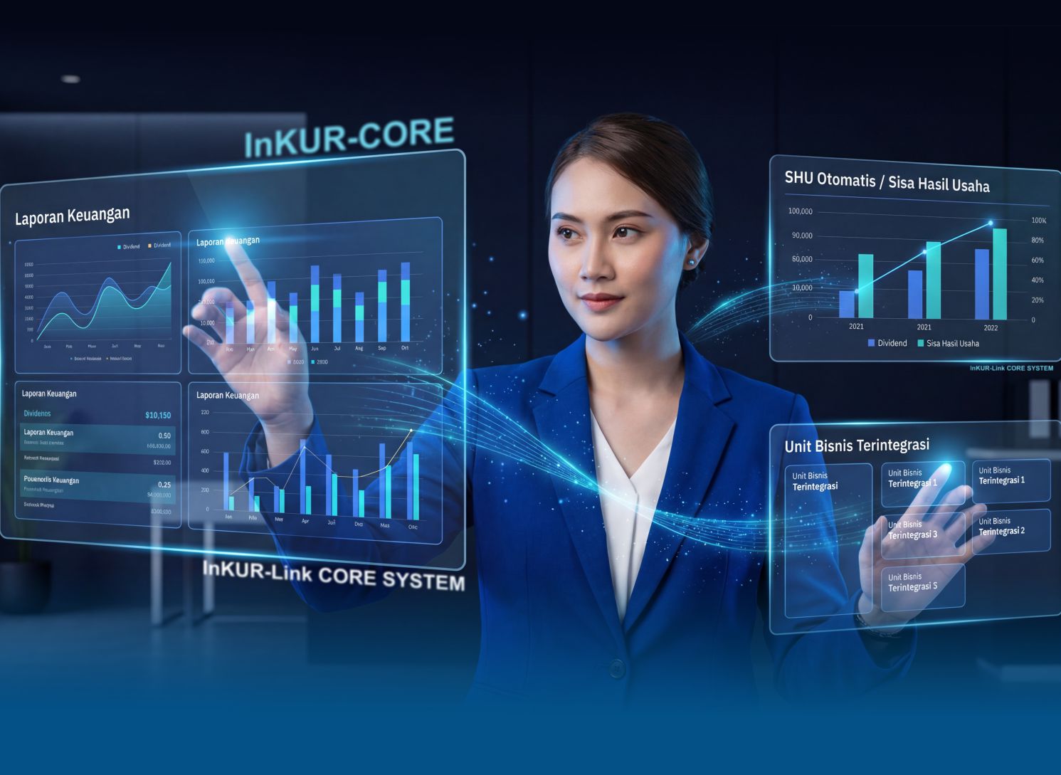 Dashboard Sistem Koperasi SaaS